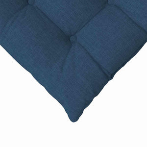 vidaXL Seat Cushions 4 pcs Blue 40 x 40 x 6 cm Fabric