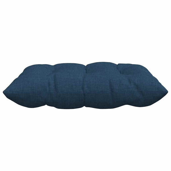 vidaXL Seat Cushions 4 pcs Blue 40 x 40 x 6 cm Fabric