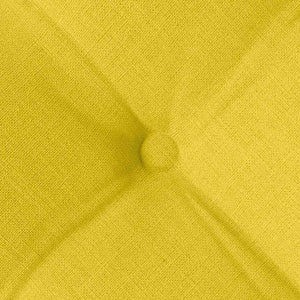 vidaXL Seat Cushions 4 pcs Light Yellow 40 x 40 x 6 cm Fabric