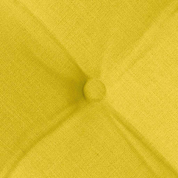 vidaXL Seat Cushions 4 pcs Light Yellow 40 x 40 x 6 cm Fabric