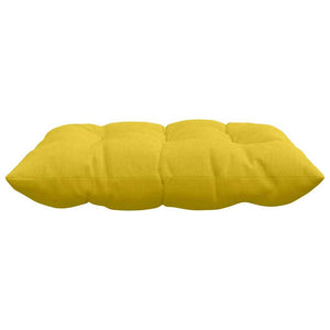 vidaXL Seat Cushions 4 pcs Light Yellow 40 x 40 x 6 cm Fabric