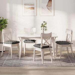 vidaXL Seat Cushions 4 pcs Light Grey 40 x 40 x 6 cm Corduroy