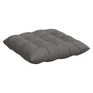 vidaXL Seat Cushions 4 pcs Light Grey 40 x 40 x 6 cm Corduroy