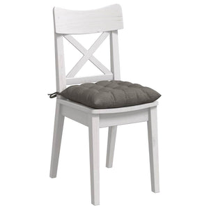 vidaXL Seat Cushions 4 pcs Light Grey 40 x 40 x 6 cm Corduroy