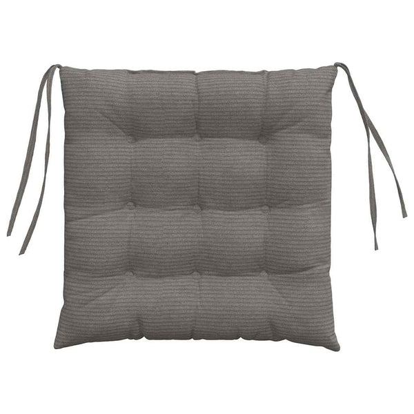 vidaXL Seat Cushions 4 pcs Light Grey 40 x 40 x 6 cm Corduroy