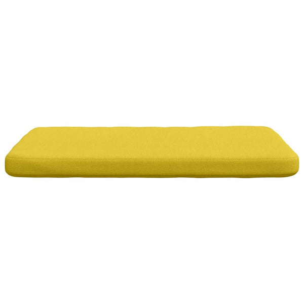 vidaXL Seat Cushions 4 pcs Light Yellow 40 x 40 x 3 cm Fabric