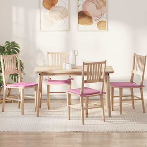 vidaXL Seat Cushions 4 pcs Pink 40 x 40 x 3 cm Fabric