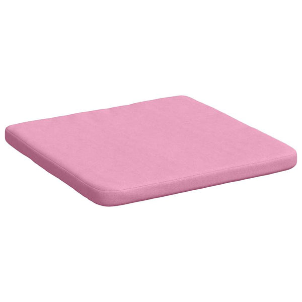 vidaXL Seat Cushions 4 pcs Pink 40 x 40 x 3 cm Fabric