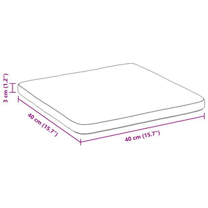 vidaXL Seat Cushions 4 pcs Pink 40 x 40 x 3 cm Fabric