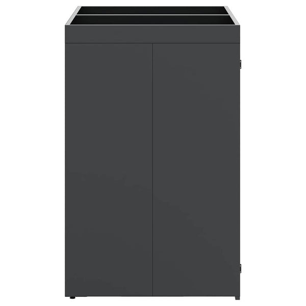 vidaXL Wheelie Bin Shed for 2 Bins Anthracite
