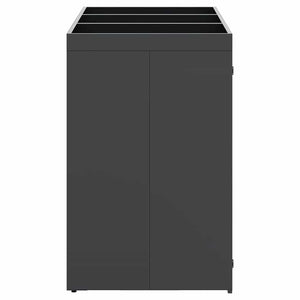 vidaXL Triple Wheelie Bin Shed Anthracite