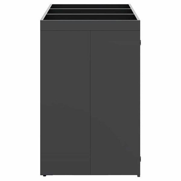 vidaXL Triple Wheelie Bin Shed Anthracite