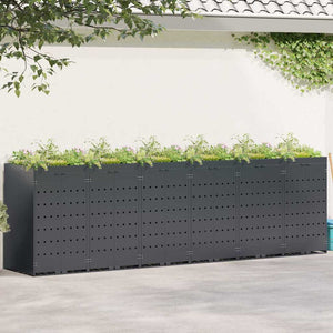 vidaXL Wheelie Bin Shed for 6 Bins Anthracite