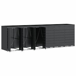 vidaXL Wheelie Bin Shed for 6 Bins Anthracite