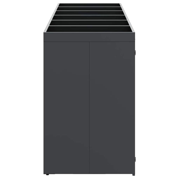 vidaXL Wheelie Bin Shed for 6 Bins Anthracite