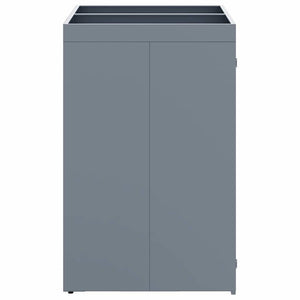 vidaXL Double Bin Store Light Grey 136 x 77.5 x 121.5 cm
