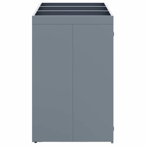vidaXL Triple Wheelie Bin Shed Light Grey 204 x 77.5 x 121.5 cm
