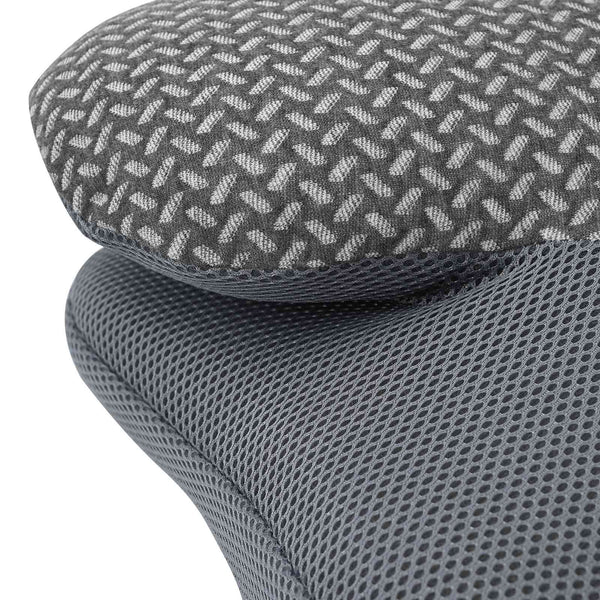vidaXL Neck Pillow Grey Memory Foam 58 x 36 x 13 cm