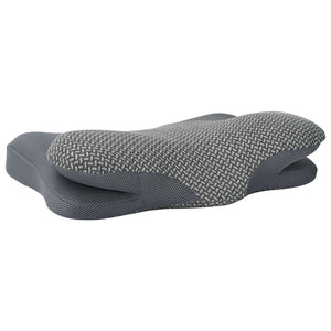 vidaXL Neck Pillow Grey Memory Foam 58 x 36 x 13 cm
