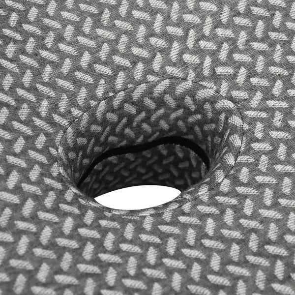 vidaXL Neck Pillow Grey Visco Foam 58 x 38 x 12 cm