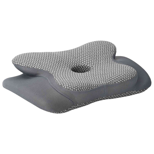 vidaXL Neck Pillow Grey Visco Foam 58 x 38 x 12 cm