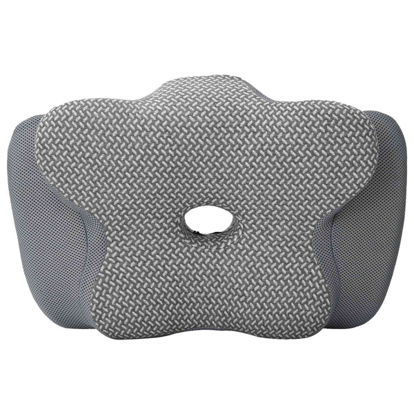 vidaXL Neck Pillow Grey Visco Foam 58 x 38 x 12 cm