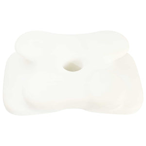 vidaXL Neck Pillow Grey Visco Foam 58 x 38 x 12 cm