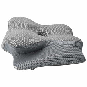 vidaXL Neck Pillow Grey Visco Foam 58 x 38 x 12 cm