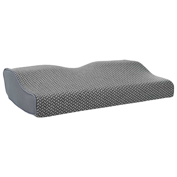 vidaXL Pillow with Case Grey 60 x 34 x 11 cm Polyester