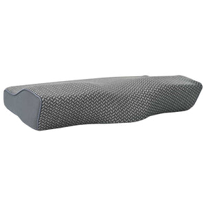 vidaXL Pillow with Case Grey 60 x 34 x 11 cm Polyester