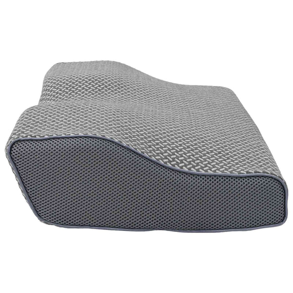 vidaXL Pillow with Case Grey 60 x 34 x 11 cm Polyester