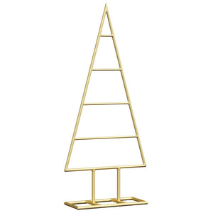 vidaXL Metal Christmas Tree Gold 60 cm Powder-Coated Steel