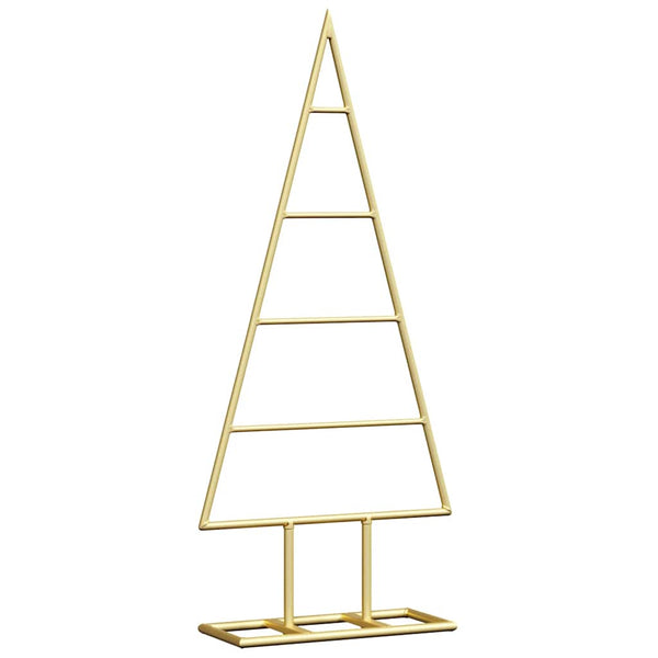 vidaXL Metal Christmas Tree Gold 60 cm Powder-Coated Steel