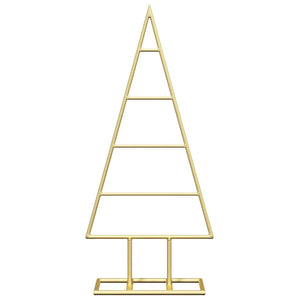vidaXL Metal Christmas Tree Gold 60 cm Powder-Coated Steel