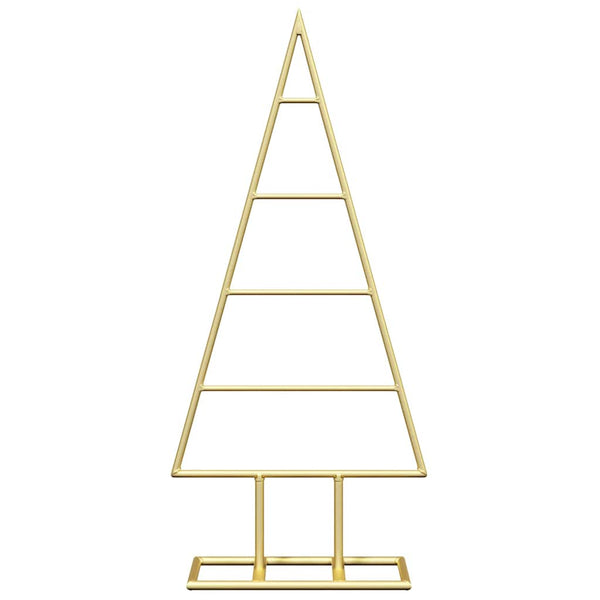 vidaXL Metal Christmas Tree Gold 60 cm Powder-Coated Steel