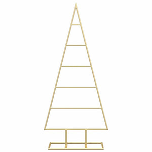vidaXL Metal Christmas Tree Gold 90 cm Powder-Coated Steel