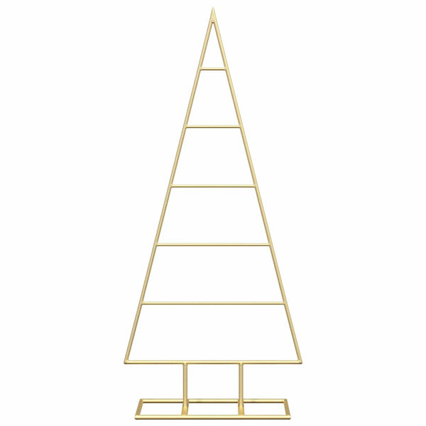 vidaXL Metal Christmas Tree Gold 90 cm Powder-Coated Steel