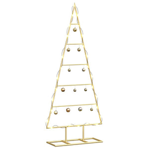 vidaXL Metal Christmas Tree Gold 90 cm Powder-Coated Steel