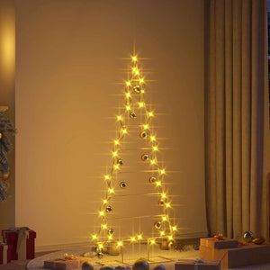 vidaXL Metal Christmas Tree Gold 150 cm Powder-Coated Steel