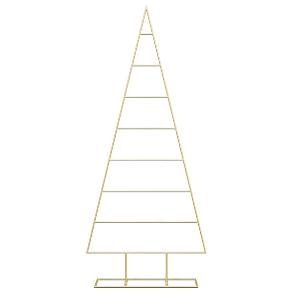 vidaXL Metal Christmas Tree Gold 150 cm Powder-Coated Steel