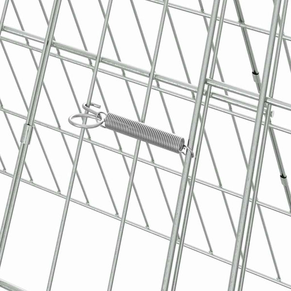 vidaXL Chicken Coop Silver 110 x 55 x 55 cm Galvanized Steel