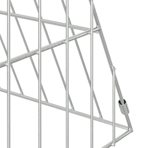 vidaXL Chicken Coop Silver 110 x 55 x 55 cm Galvanized Steel