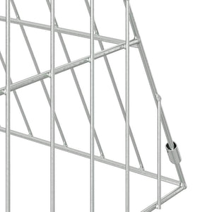 vidaXL Chicken Coop Silver 430 x 55 x 55 cm Galvanized Steel