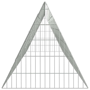 vidaXL Chicken Coop Silver 430 x 55 x 55 cm Galvanized Steel