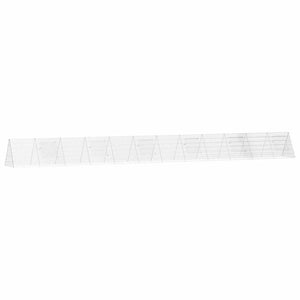 vidaXL Chicken Cage Silver 650 x 55 x 55 cm Galvanized Steel