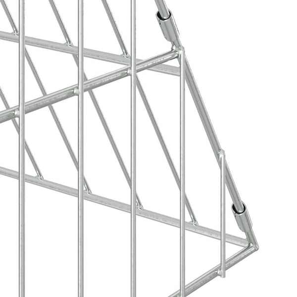 vidaXL Chicken Coop Silver 430 x 100 x 85 cm Galvanized Steel