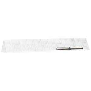 vidaXL Chicken Coop Silver 650 x 100 x 85 cm Galvanized Steel