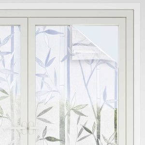 vidaXL Static Window Film Bamboo Pattern 45 x 500 cm PVC