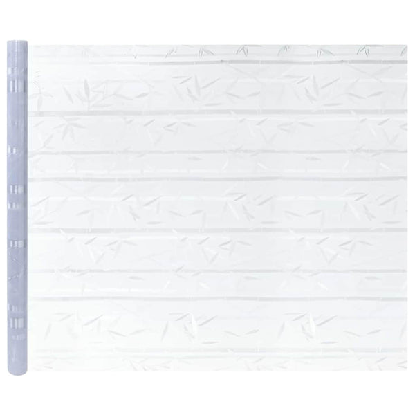 vidaXL Static Window Film Bamboo Pattern 45 x 500 cm PVC