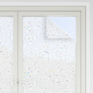 vidaXL Static Window Film Flower Pattern 45 x 500 cm PVC
